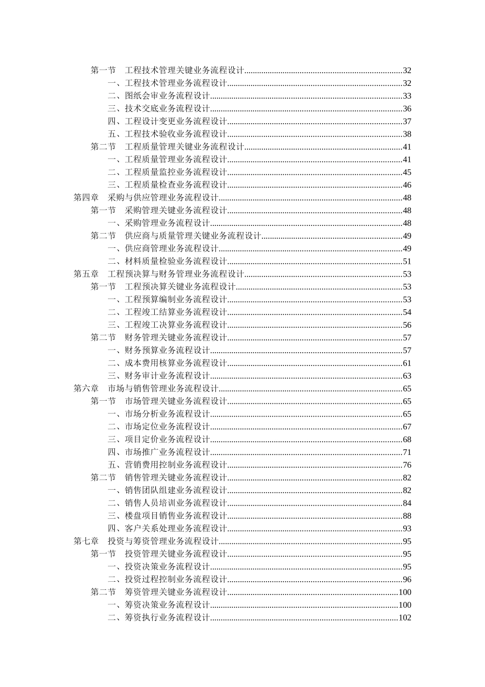 房地产企业关键业务流程设计方案_第3页