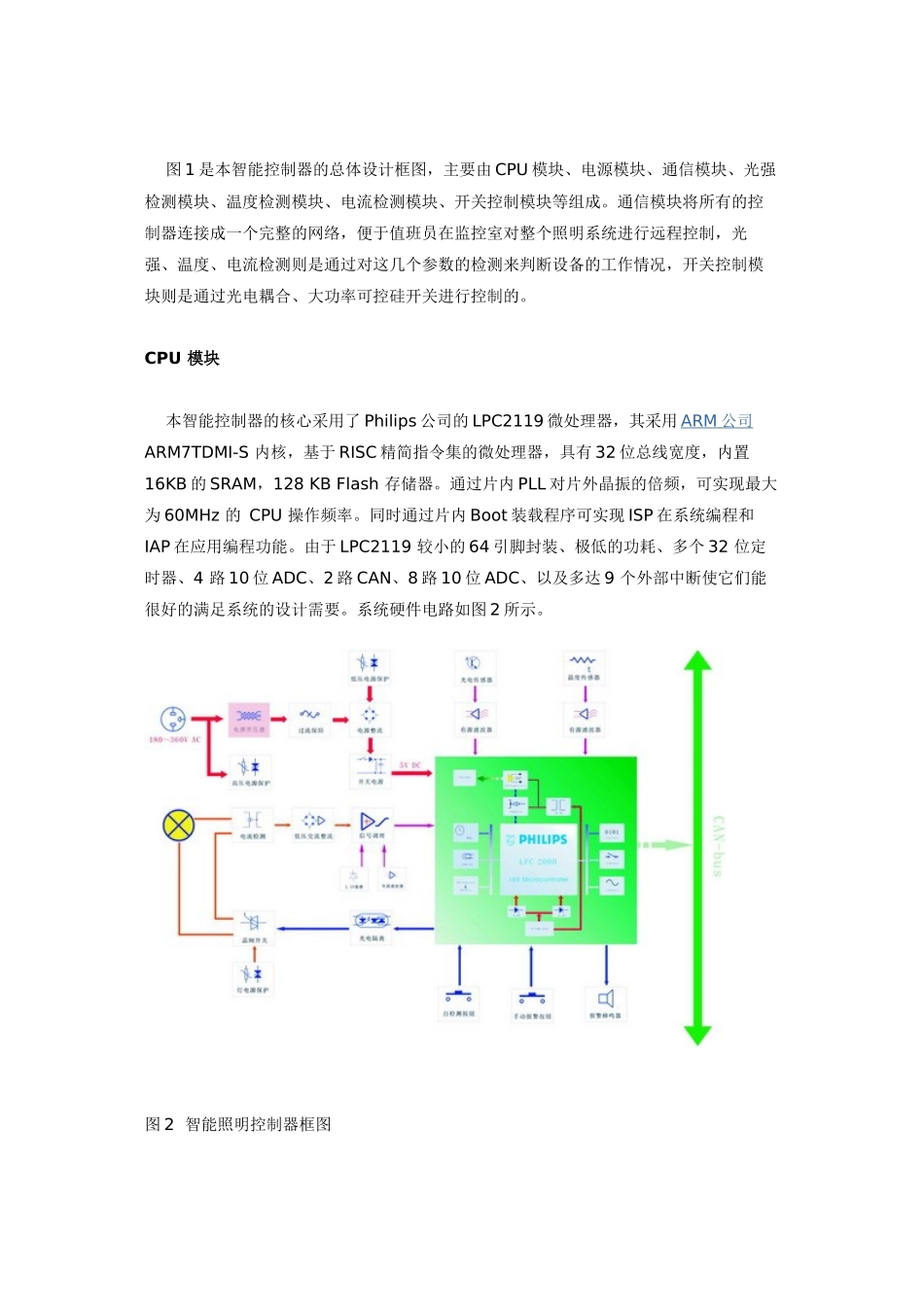 基于ARM微处理器的隧道照明智能控制器_第3页
