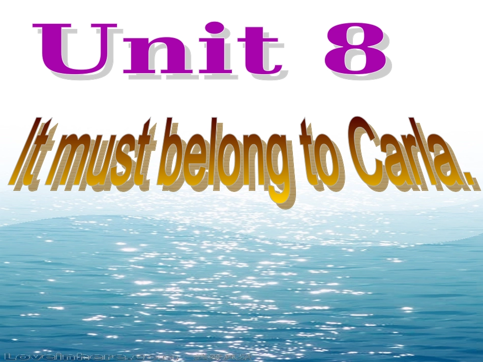 九年级Unit_5_It_must_belong_to_Carla1_第2页