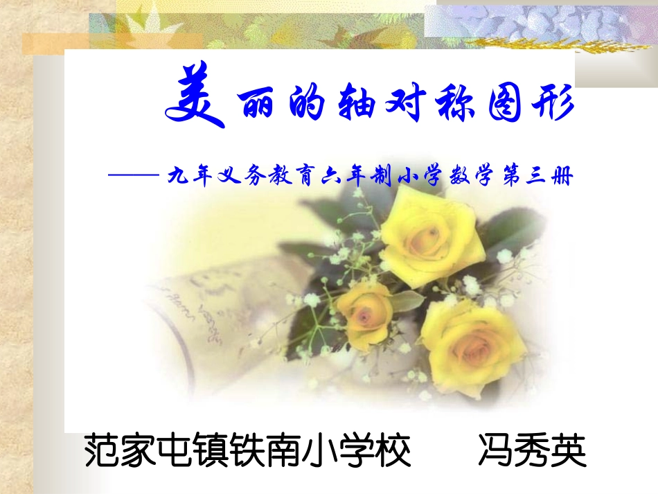 美丽的轴对称图形_第1页