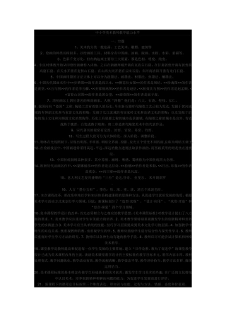 中小学美术教师教学能力水平