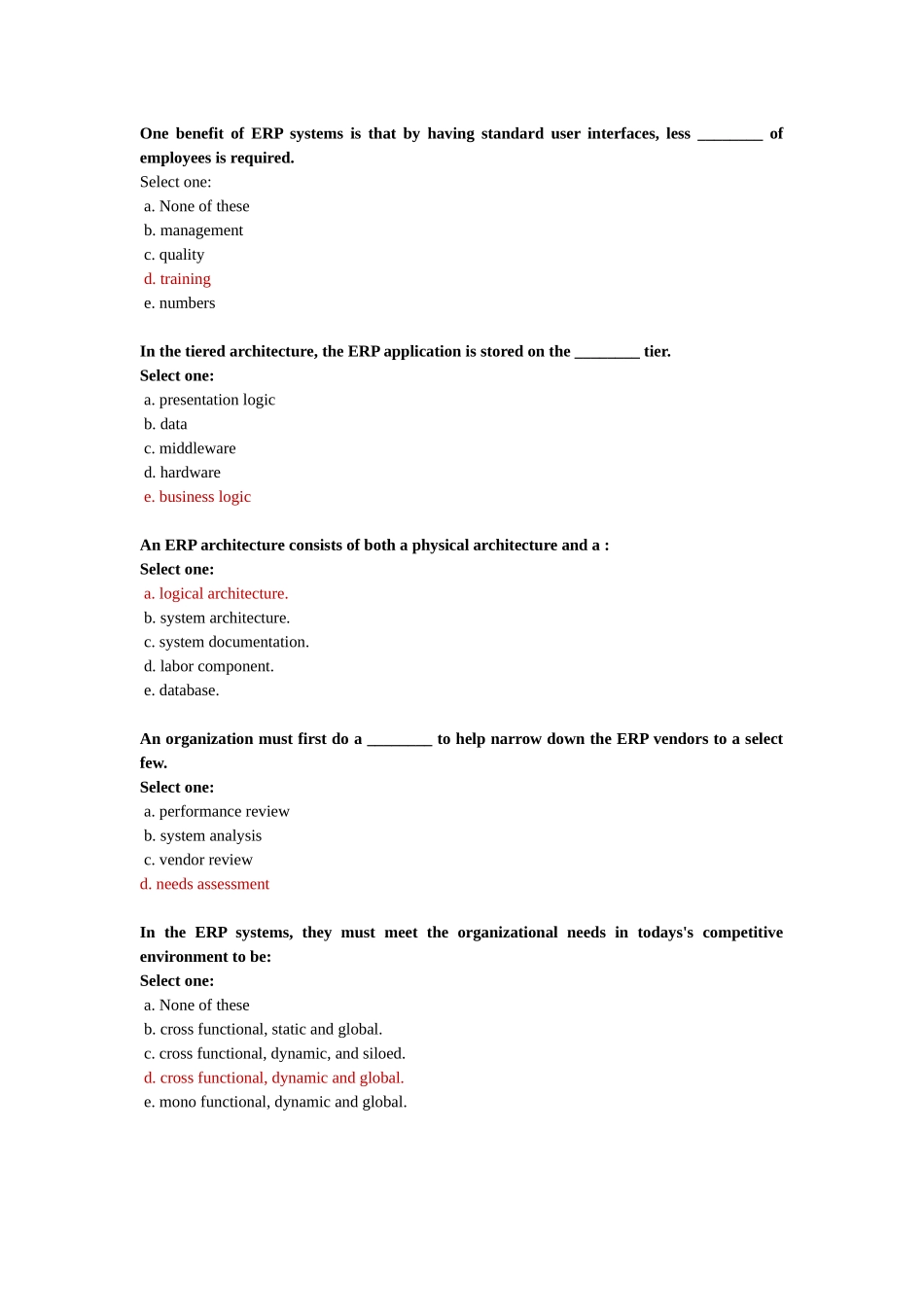 ERP英文选择题_第1页
