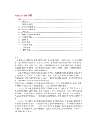Sunlike ERP介绍（DOC 20）