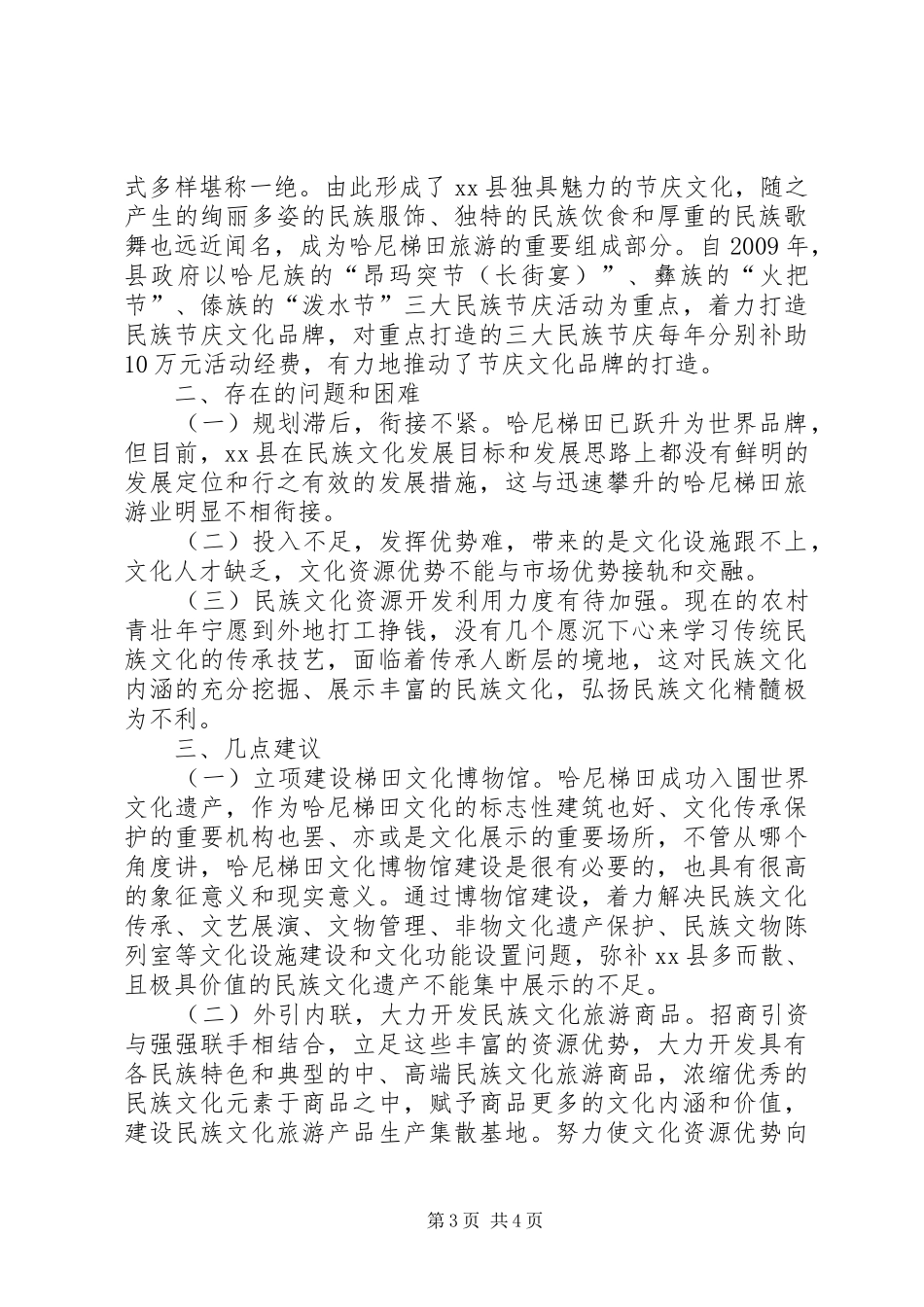 关于梯田旅游文化建设情况调研报告_第3页