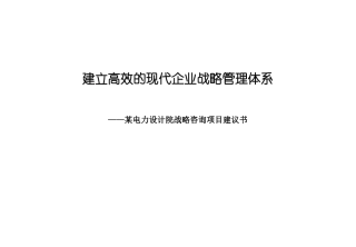 战略咨询项目实施方案