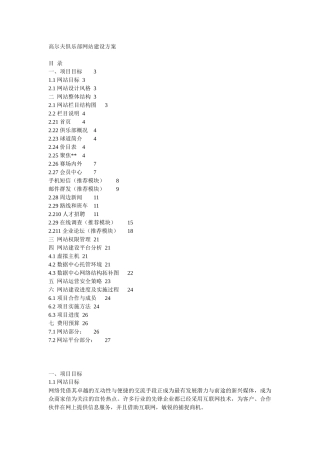 高尔夫俱乐部网站建设方案