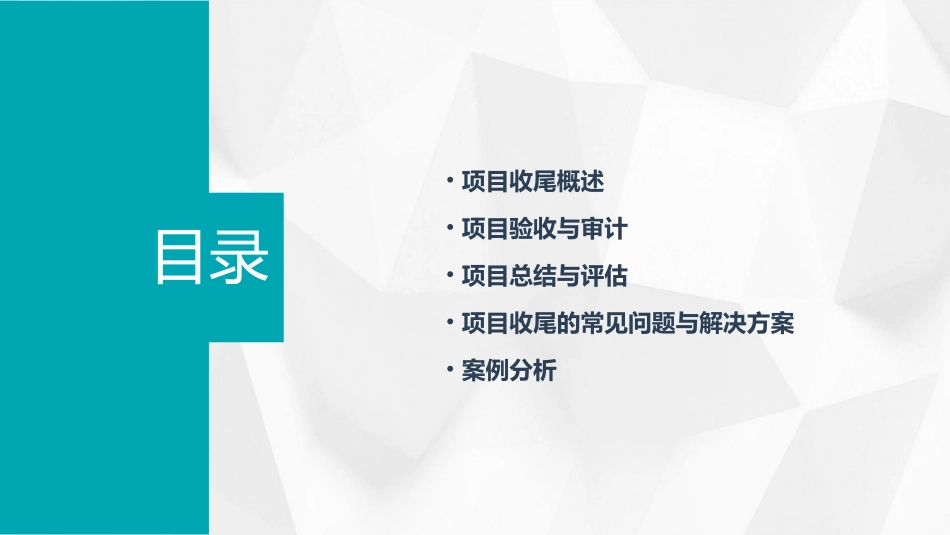 高级项目管理师项目收尾课件_第2页