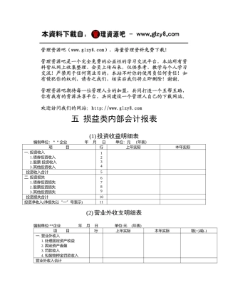 损益类内部会计