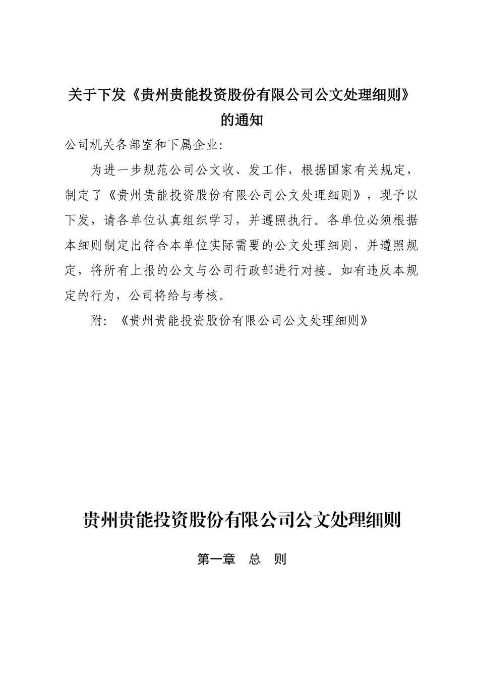 投资股份有限公司公文处理细则_第1页