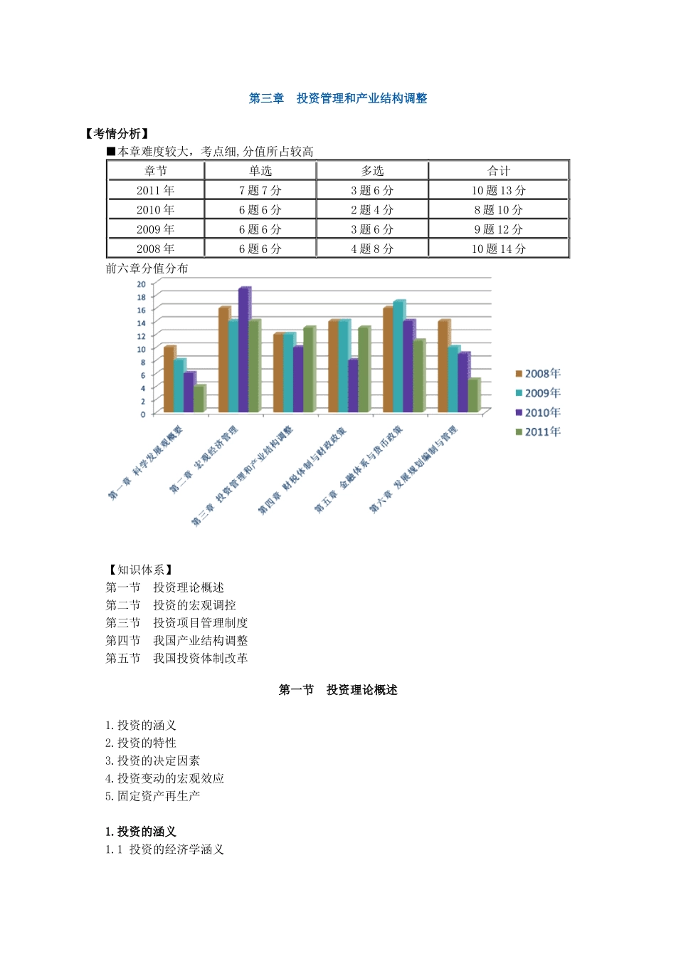 投资管理和产业结构调整_第1页