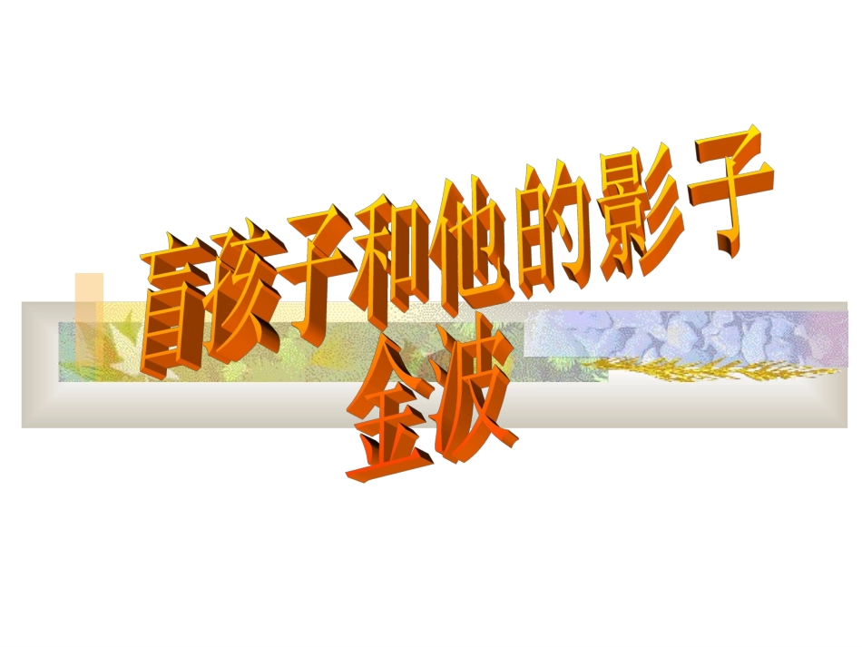 盲孩子和他的影子_第2页