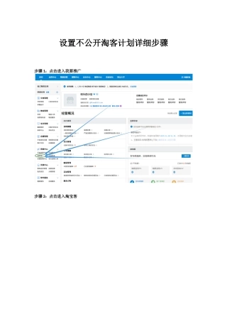 淘宝客-定向推广设置方法（DOC7页）