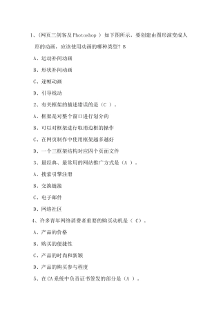 电商初赛选择题