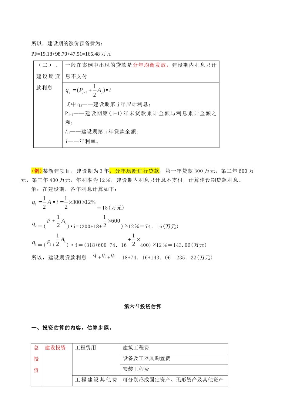 投资估算的内容与方法_第2页