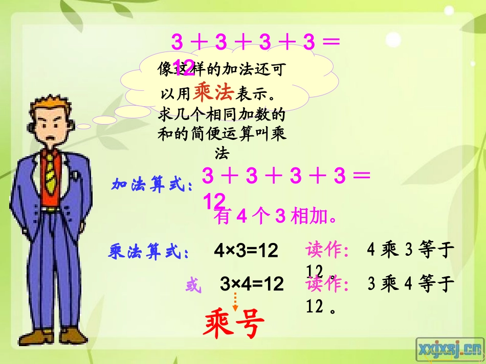 乘法的初步认识(公开课用赵萍)_第3页