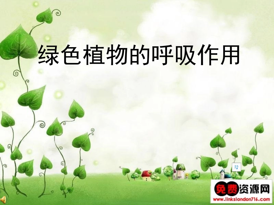 绿色植物的呼吸作用_第1页