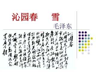 沁园春雪 (3)
