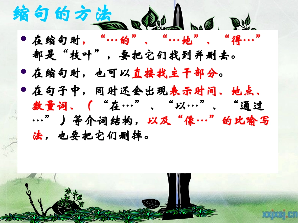 缩句、扩句复习课件1_第3页