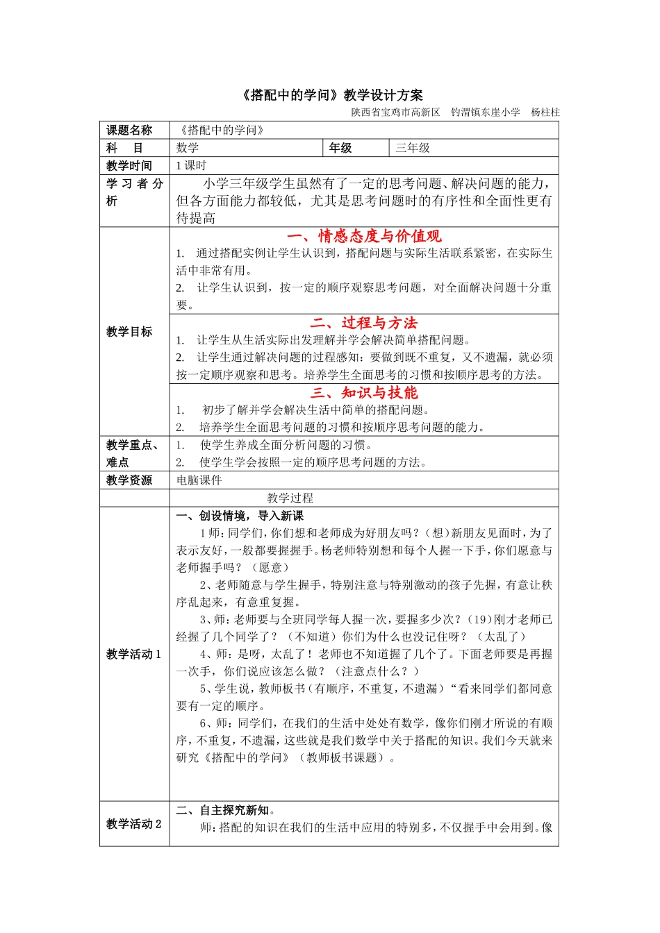 搭配中的学问_第1页