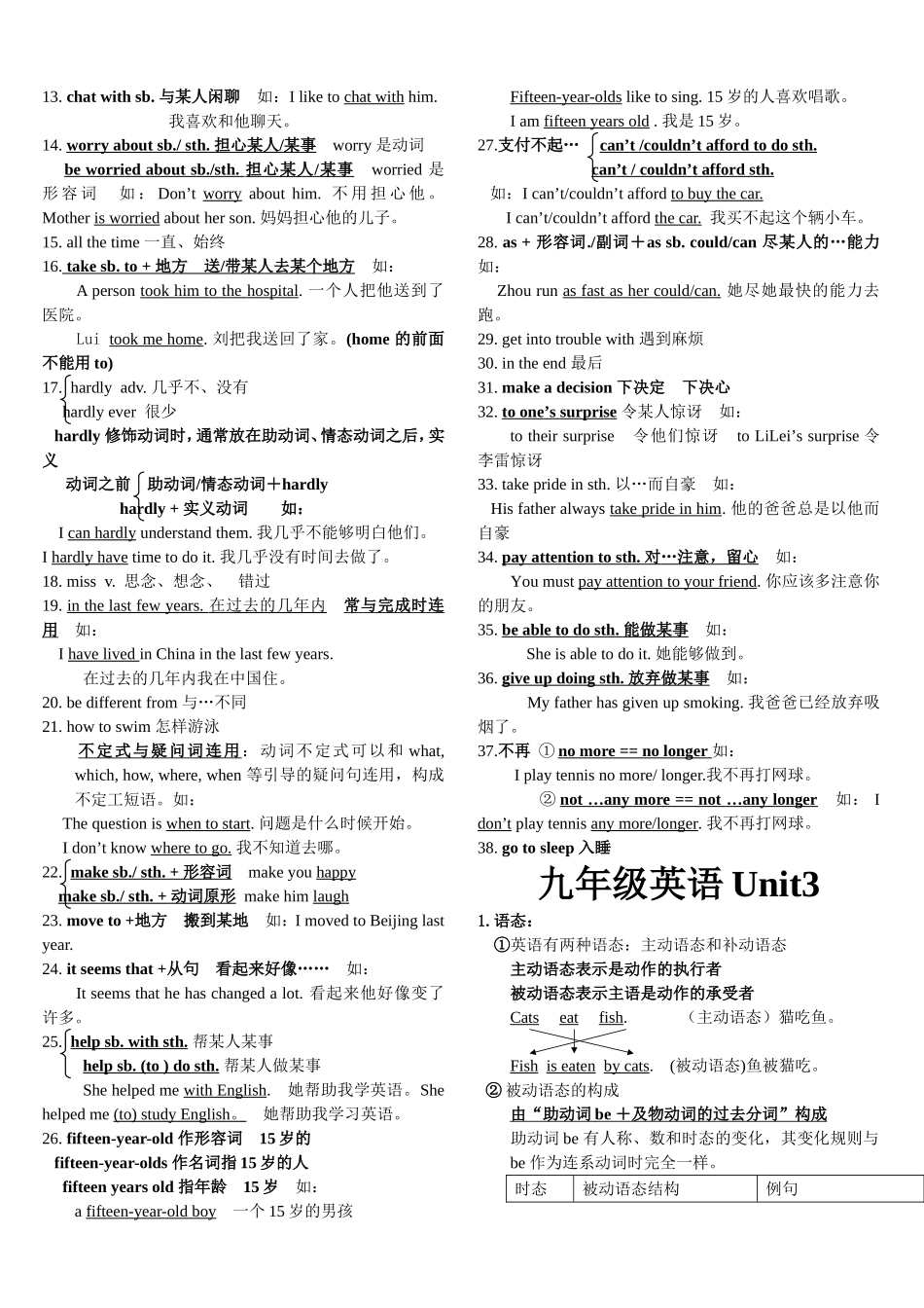 新目标版九年级英语全册知识点_第3页