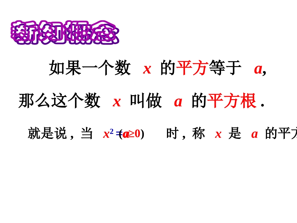 数学：121平方根与立方根(一)课件（华东师大版八年级上）_第3页