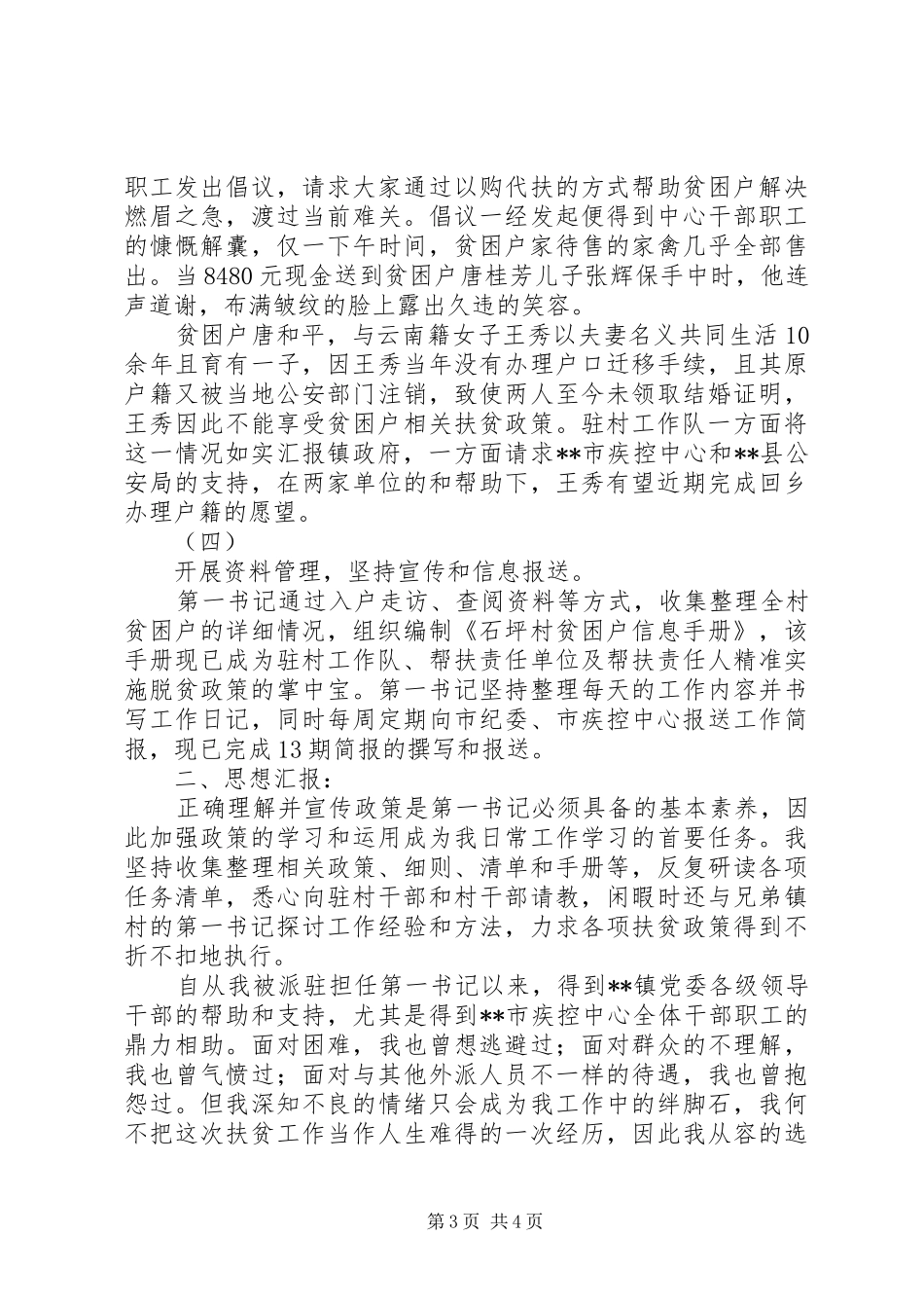 驻村第一书记的工作报告_第3页