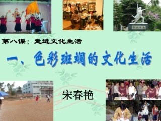 色彩斑斓的文化生活