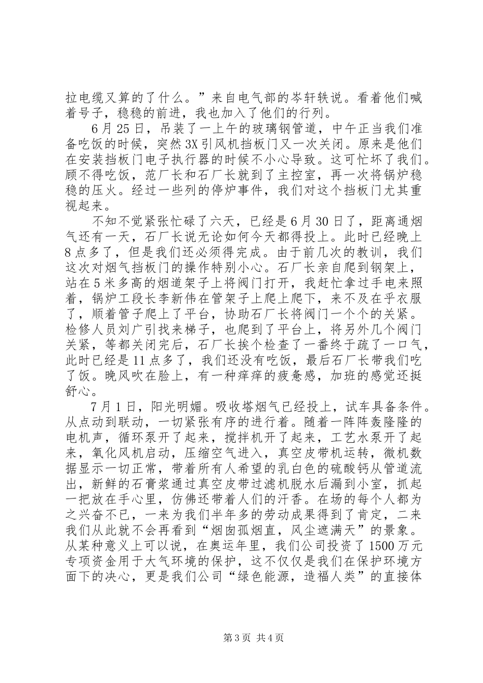 项目纪实报告齐心协力建工程，众志成城保环境_第3页