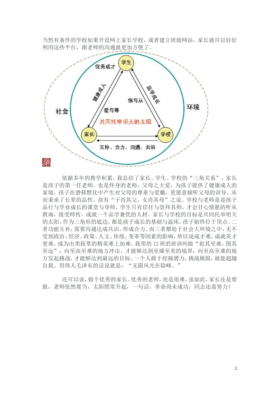家长与老师沟通的技巧_第2页