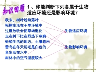 课时9、生物与环境组成生态系统