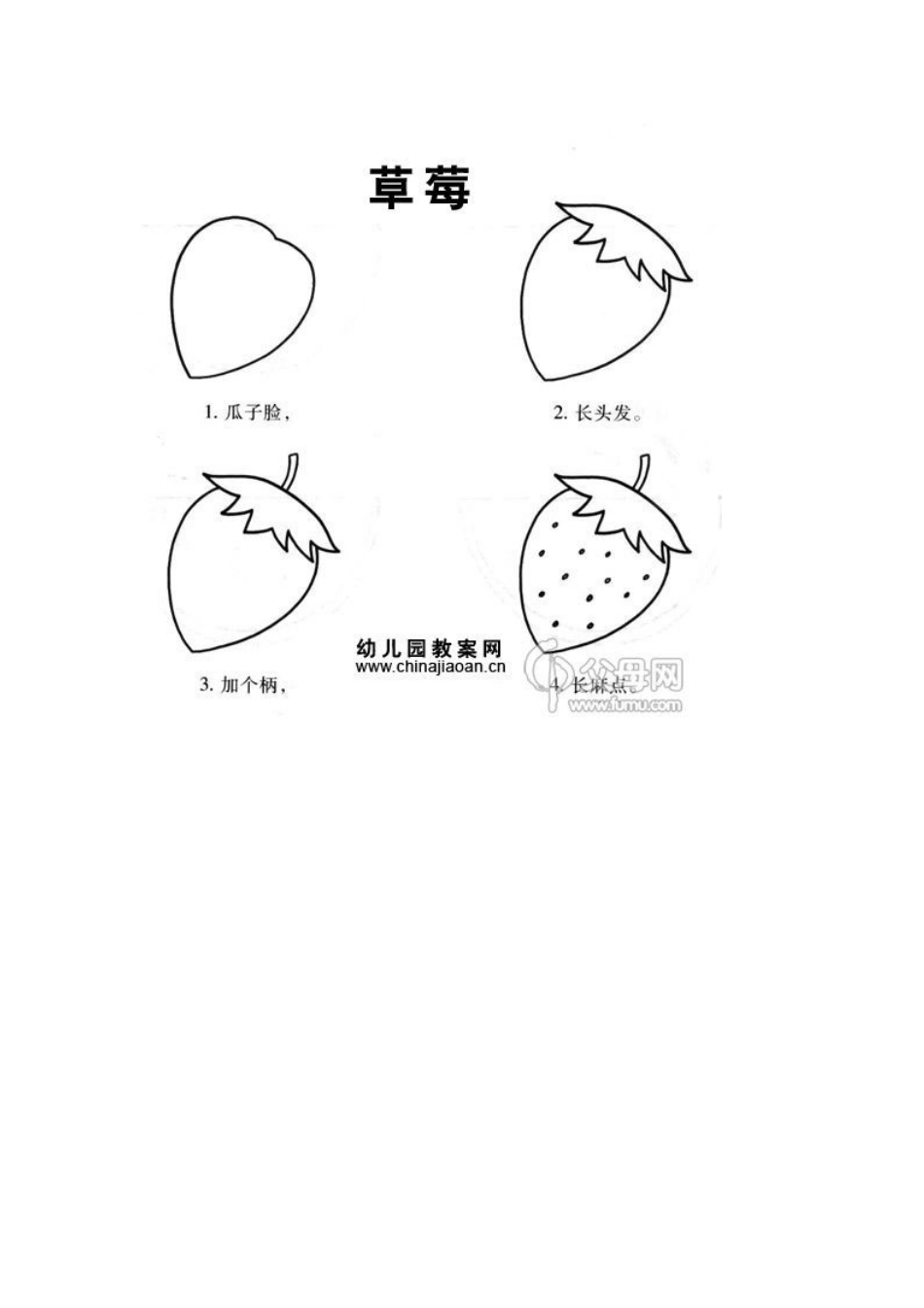 简笔画带儿歌口诀(水果)_第1页