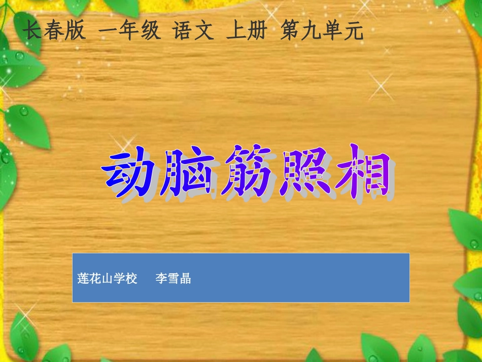 《动脑筋照相》课件_第2页