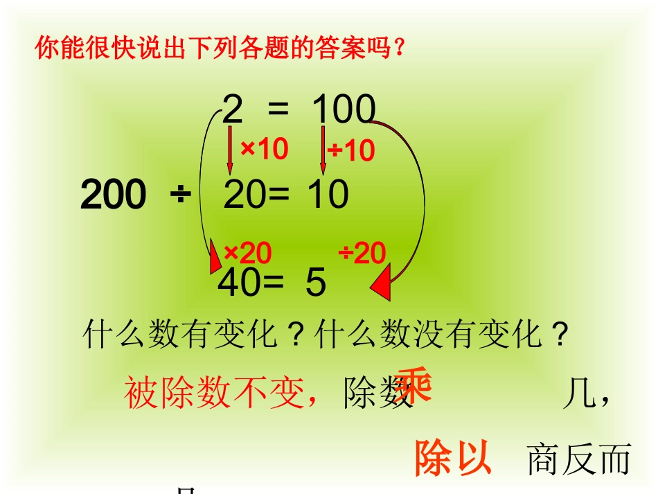 《商的变化规律》课件_第2页