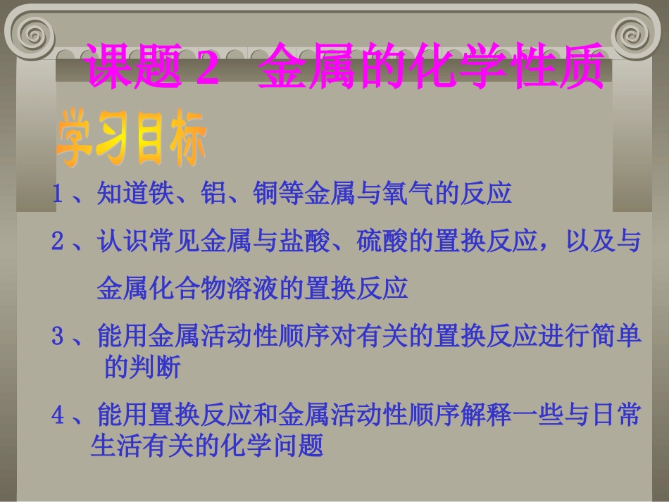 课题2　金属的化学性质2_第2页