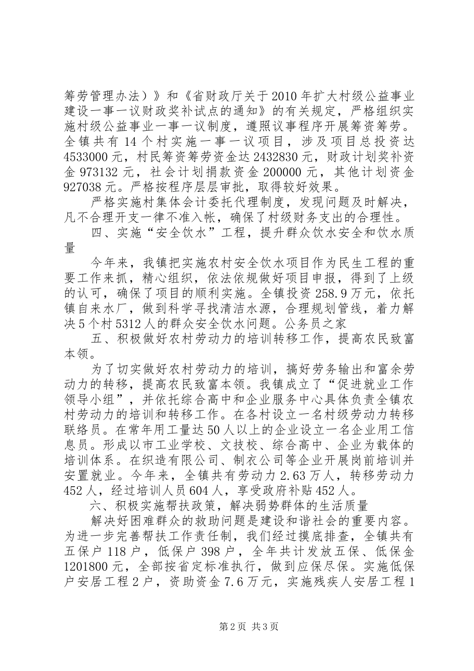 镇政府减轻农民负担自查报告_第2页
