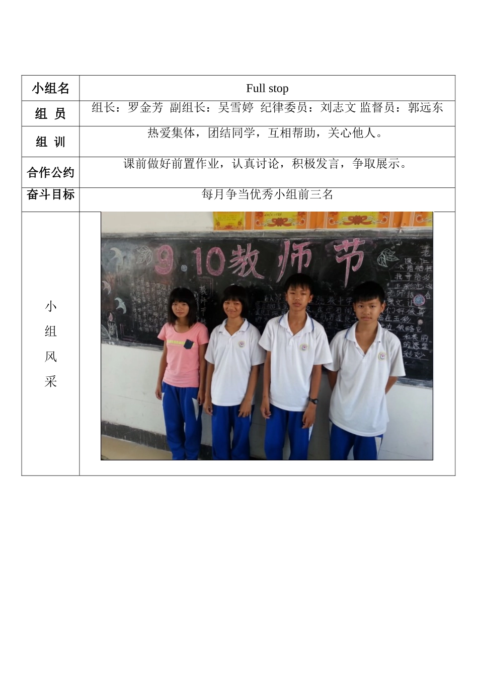 八（3）班小组文化建设_第2页