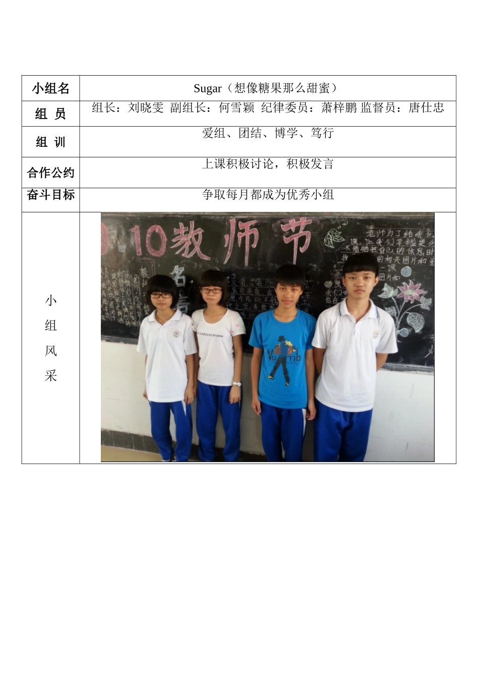 八（3）班小组文化建设_第3页