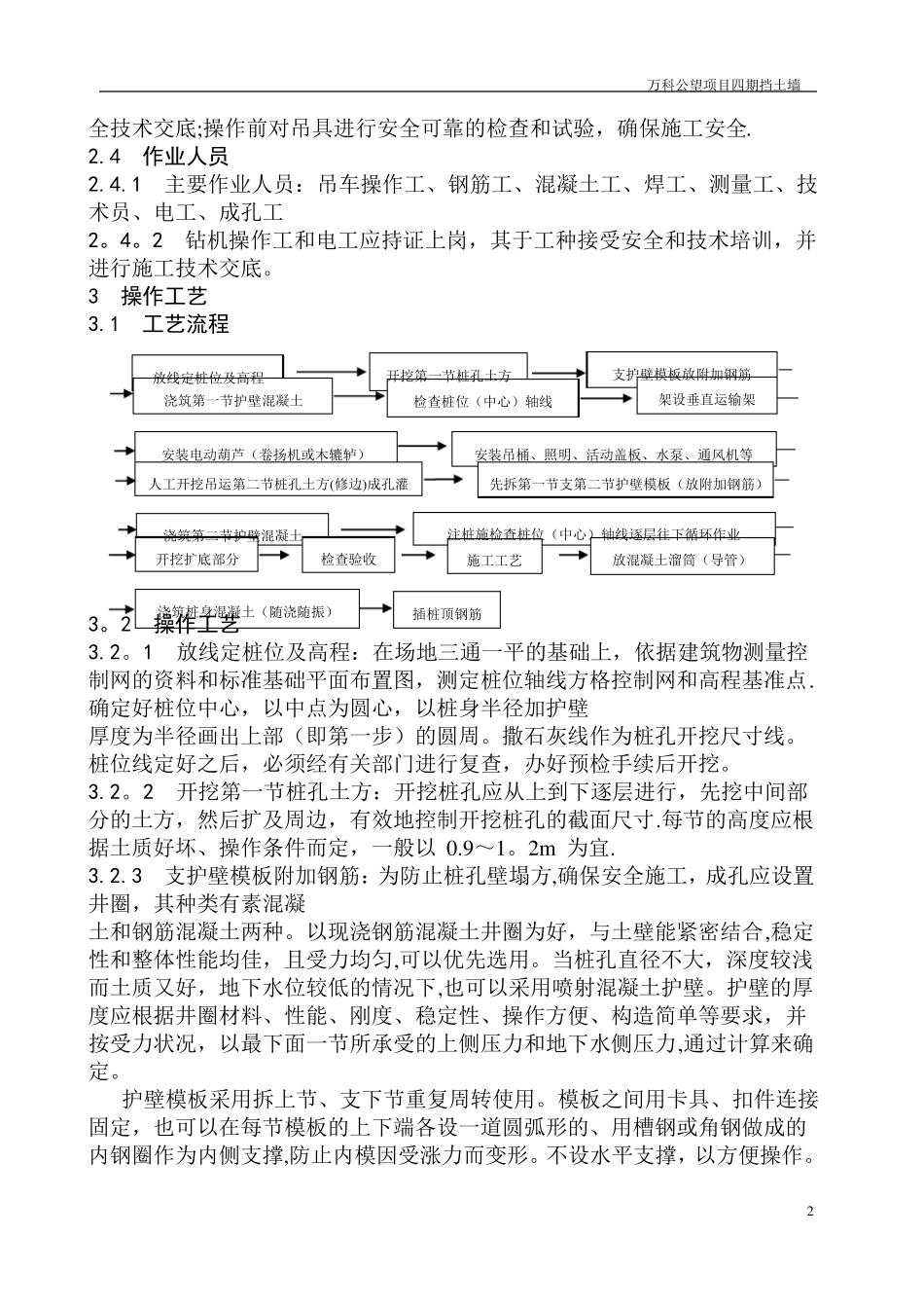 人工挖孔灌注桩施工工艺t_第2页