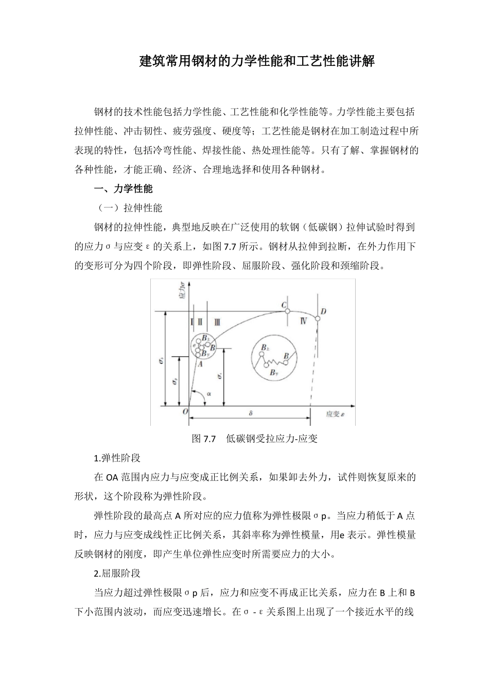 建筑常用钢材的力学性能和工艺性能讲解_第1页