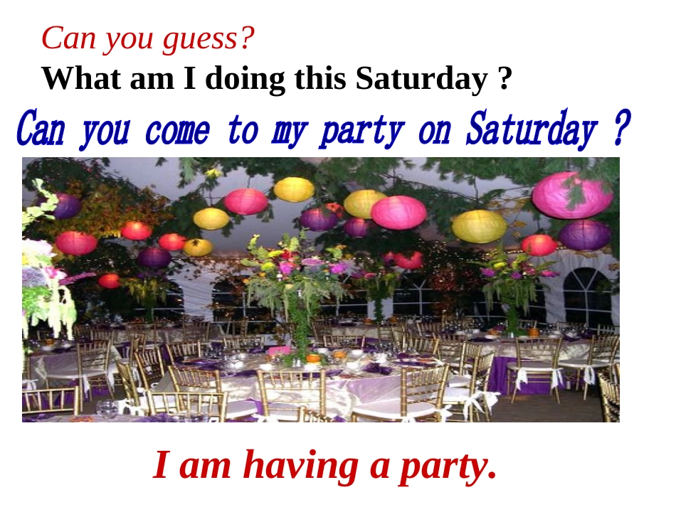 八年级英语课件：unit5Canyoucometomyparty1a-2c人教新目标版_第2页