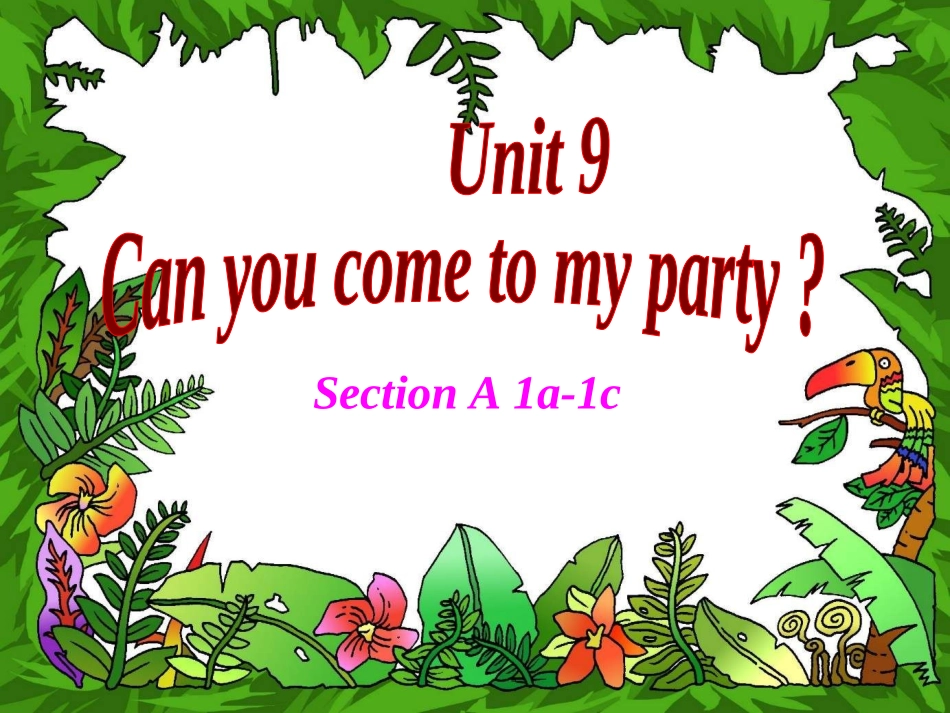 八年级英语课件：unit5Canyoucometomyparty1a-2c人教新目标版_第3页