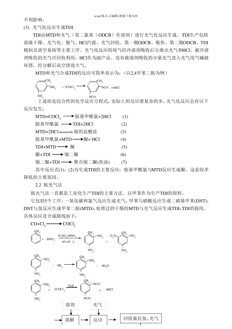 TDI甲苯二异氰酸酯工艺调研_第3页