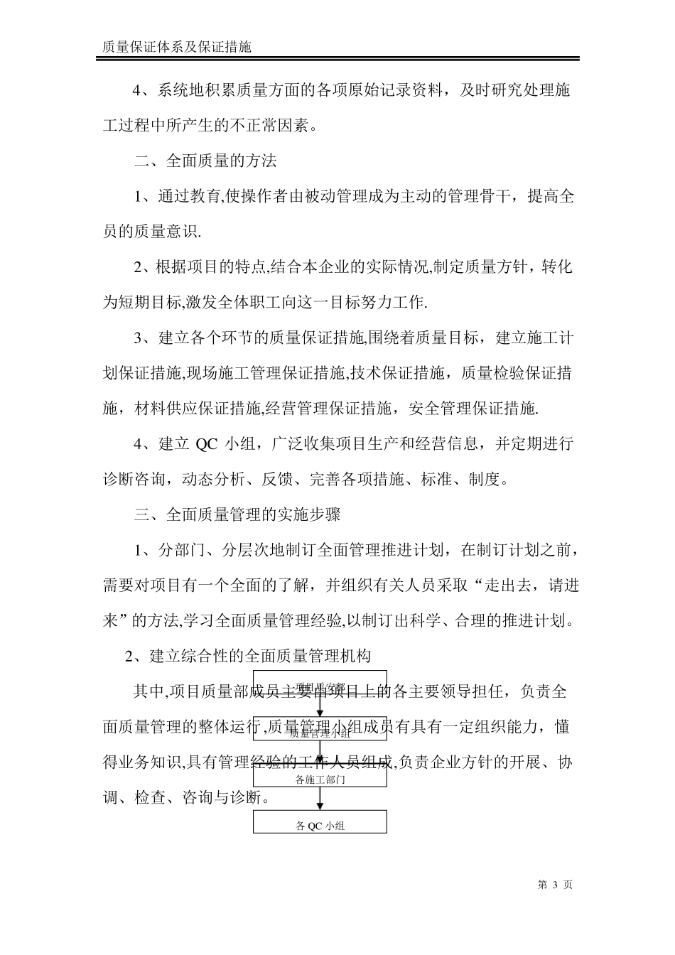 质量保证体系及质量保证措施38431_第3页
