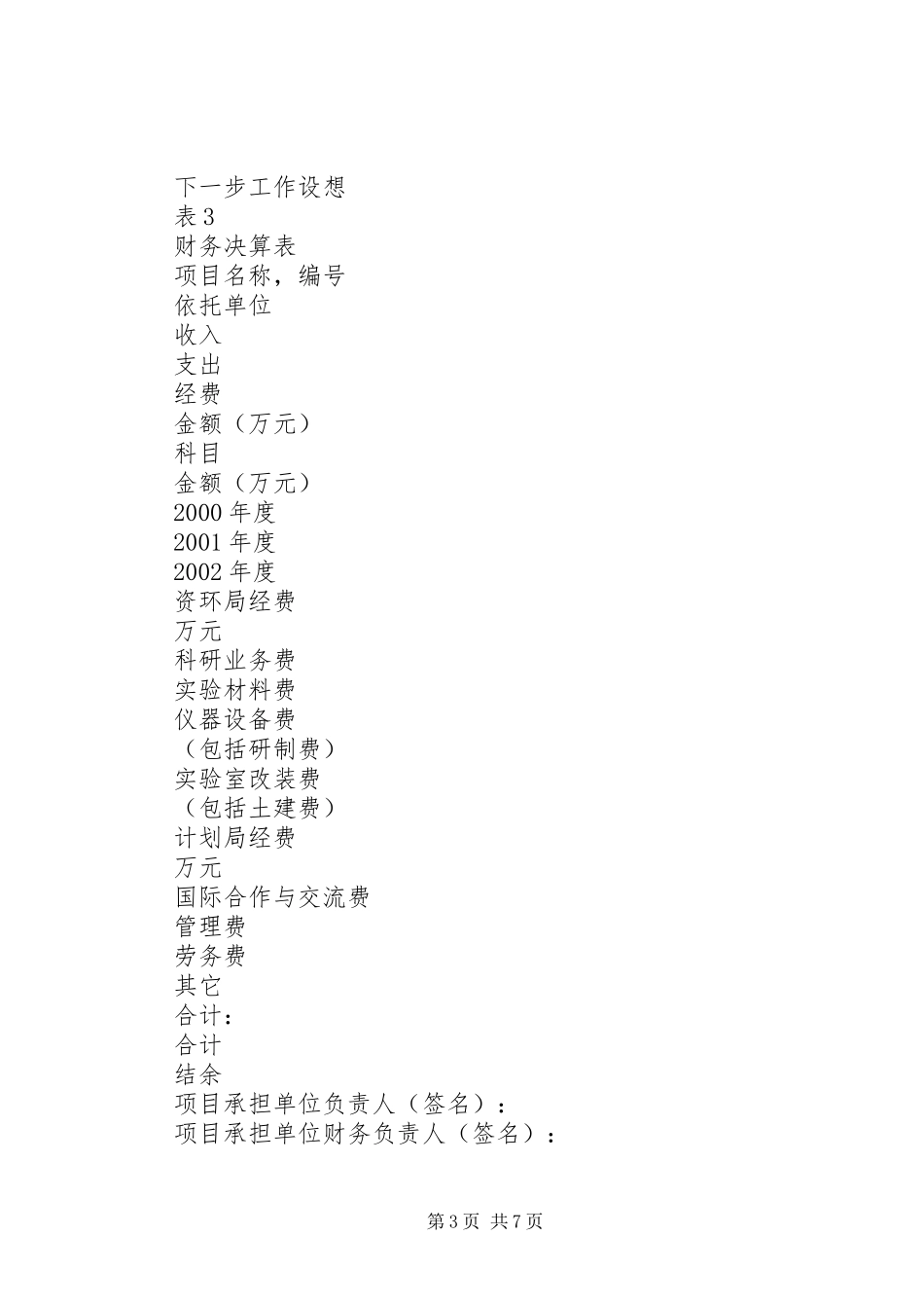 重要方向项目验收格式(含报告和表其中表1_第3页