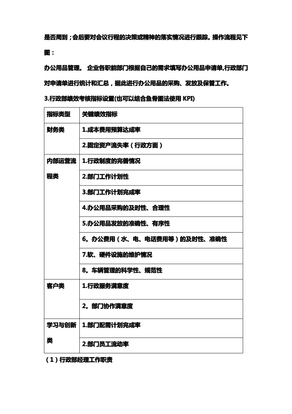 行政部各岗位绩效目标与绩效考核_第2页