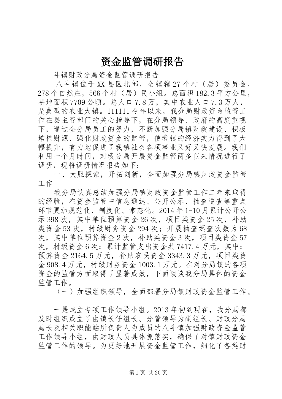 资金监管调研报告_第1页