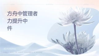 方舟中层管理者领导力提升中华讲师网课件