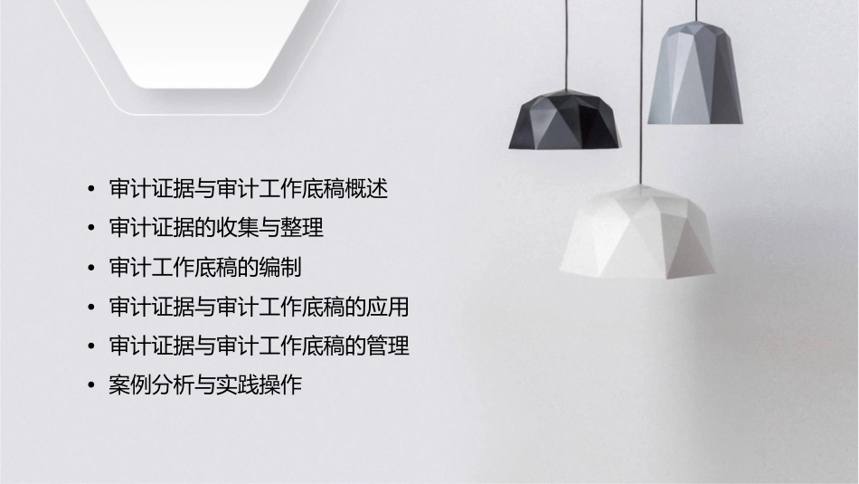 审计审计证据与审计工作底稿课件_第2页