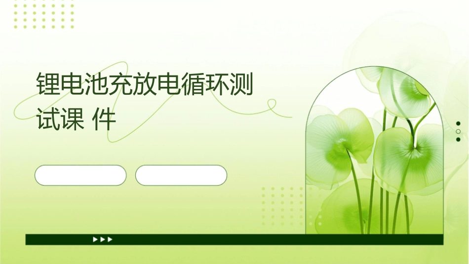 锂电池充放电循环测试课件_第1页