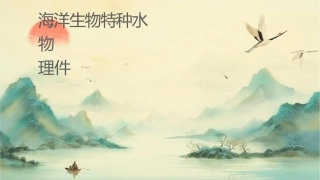 海洋生物识别 特种水产动物识别环节动物的识别护理课件